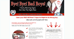 Desktop Screenshot of byebyebadboys.com