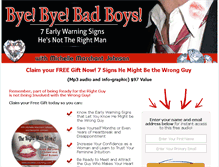 Tablet Screenshot of byebyebadboys.com